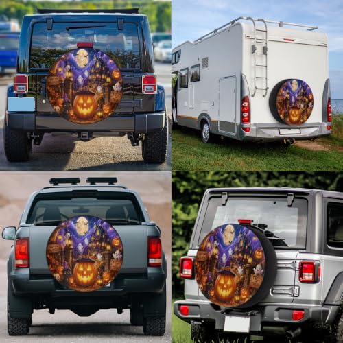 Halloween Spare Tire Cover Waterproof Dust-Proof Spare Wheel Covers - Image 6