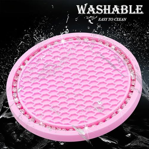 4PCS Bling Cup Holder Coaster, 2.75 Inch Auto Car Cup Holder Insert Coasters - Image 5