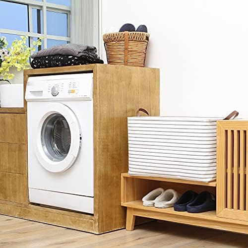 Hinwo 70L Extra Large Canvas Storage Bin - Image 2