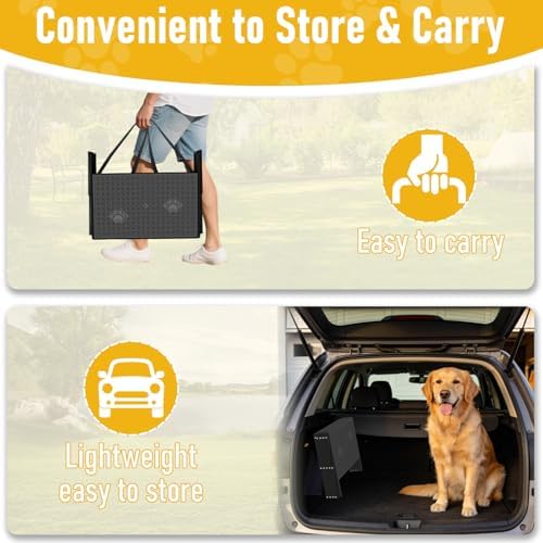 Dog Steps for Car, 5 Steps Foldable Dog Stairs for Large Dogs - Image 7