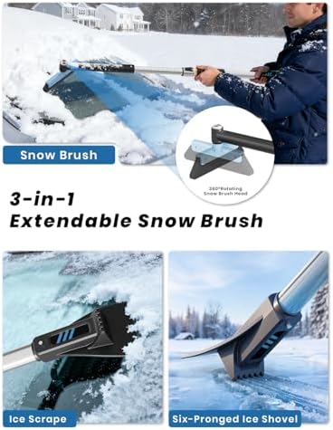 helloleiboo 43.7" Extendable Ice Scraper - Image 3