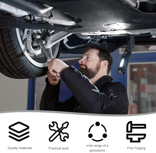 Car Spare Tire Wrench, 19mm L Type Slotted End Socket Repair Tool - Image 5