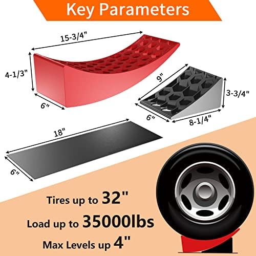OULEME RV Leveling Blocks, Camper Trailer Leveler, 2 Packs - Image 3