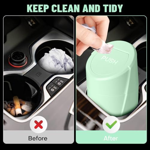 Car Trash Can Bin with Lid - Image 2