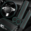 NBTEPEM 6 PCS Car Steering Wheel Cover Set, Microfiber Leather Steering Wheel by NBTEPEM