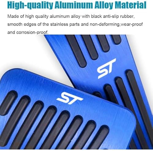 LEXLEY 2PCS Aluminum Brake Gas Pedal Covers - Image 4