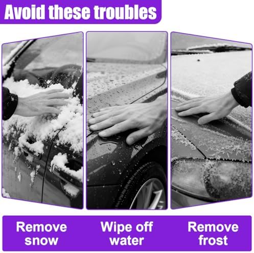 2PCS Ice Scrapers for Car Windshield, Soft No Scratch Snow Frost Removal Tool - Image 4