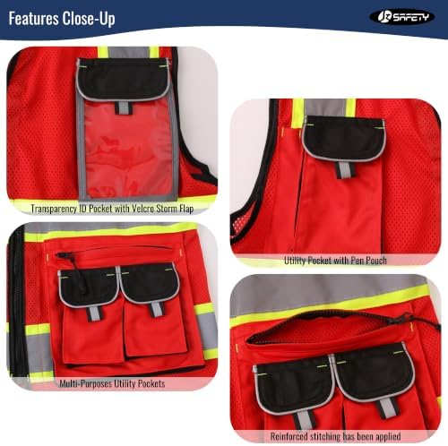 JKSafety Reflective Safety Vest - Image 5