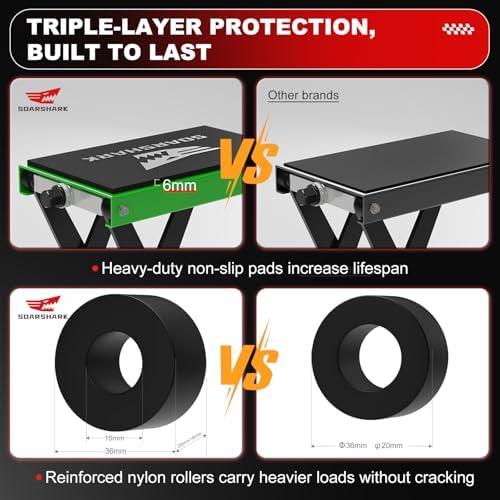 Aluminum Motorcycle Scissor Lift Jack, 1100LBS Heavy Duty - Image 5