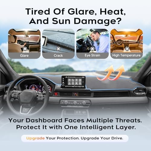 Cartist Gray Dash Cover for 2023-2025 2026 Honda Pilot Dashboard Cover - Image 6