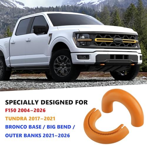 Tow Hooks Covers for F150 2004-2026/Bronco/Tundra Dark Orange - Image 2