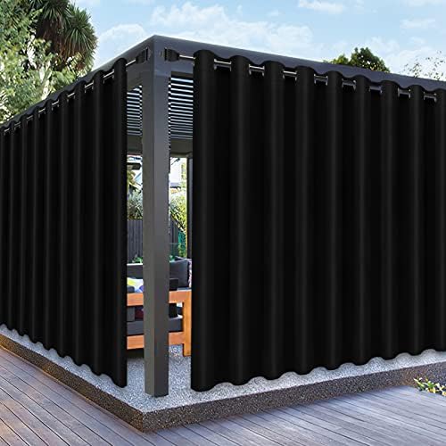PureFit Outdoor Curtains for Patio Waterproof Weatherproof Outside Curtains by PureFit