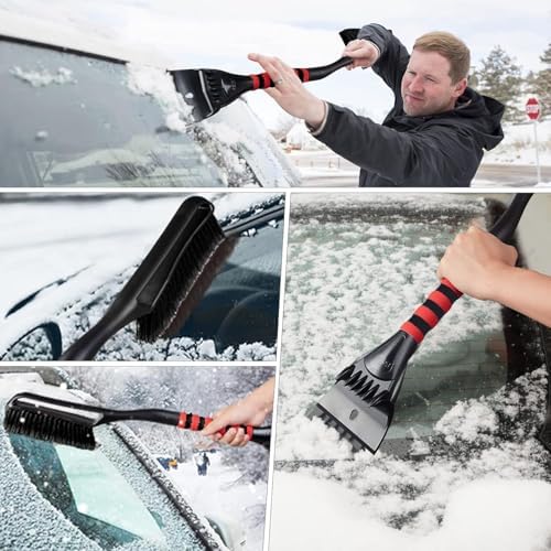 FOVAL 27" Ice Scraper Snow Brush, Wider Snow Scraper Snow Removal Car Brush - Image 7