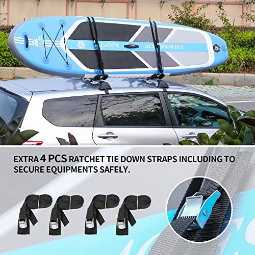 Leader Accessories Folding Kayak Roof Rack 4 PCS/Set, J Bar - Image 6