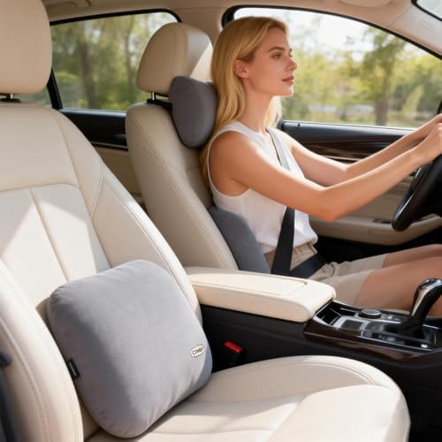 Latex Lumbar Support Pillow for Car Seat Cushion Lower Back Pain Relief - Image 4