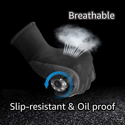 Evridwear Crinkle Latex Rubber Coated Safety Work Gloves - Image 6