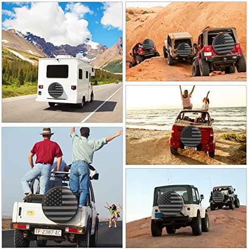 Spare Tire Cover for RV Trailer, Waterproof Leather Wheel Cover - Image 6