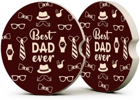 Best Dad Ever Car Coasters by Unknown