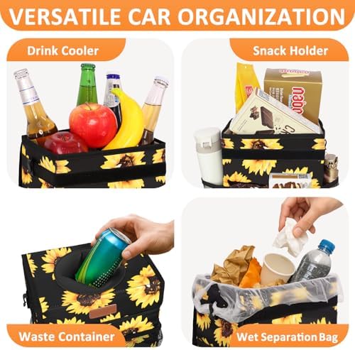 Vankor Car Trash Can with Lid Leak Proof Car Accessories - Image 6