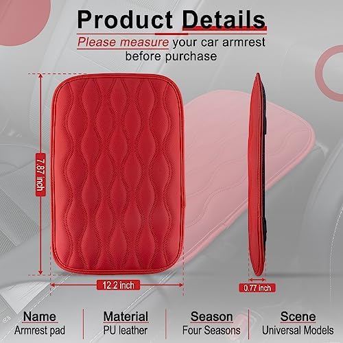 Amiss Auto Center Console Pad, Universal Waterproof Car Armrest Seat Box Cover - Image 2