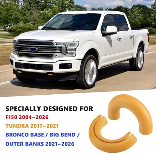 Tow Hooks Covers for F150 2004-2026/Bronco/Tundra Yellow - Image 2
