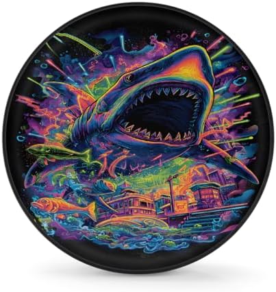 Colorful Shark Spare Tire Cover Dust-Proof Wheel Protector by Unknown