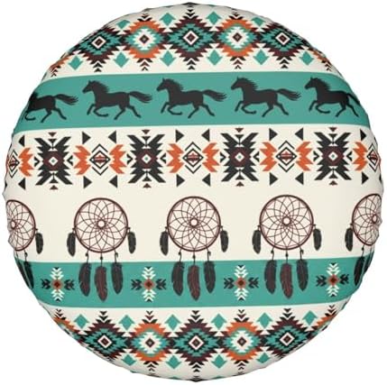 Native American Horse Spare Tire Cover Wheel Protector Universal Fit - Image 7