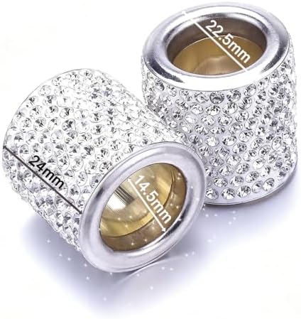 4PCS Bling Auto Headrest Decor Rings - Image 2