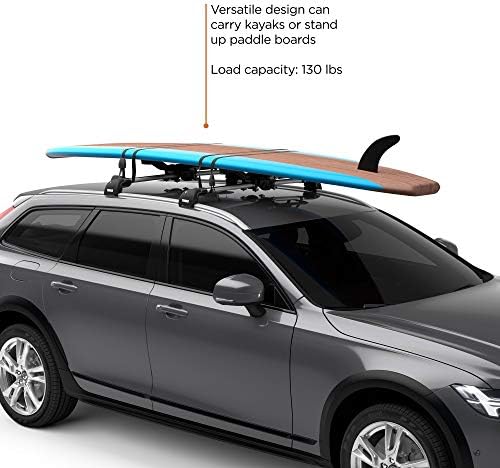 Thule Compass Kayak and SUP Roof Rack, J-Style Carrier, 130lb Weight Limit - Image 2