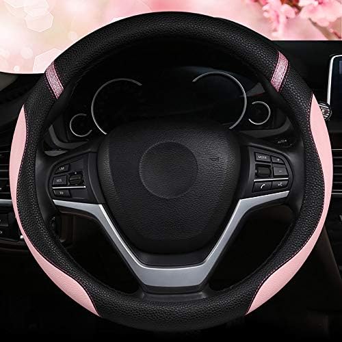 Cxtiy Steering Wheel Cover for Women Leather Universal Steering Wheel Covers - Image 3