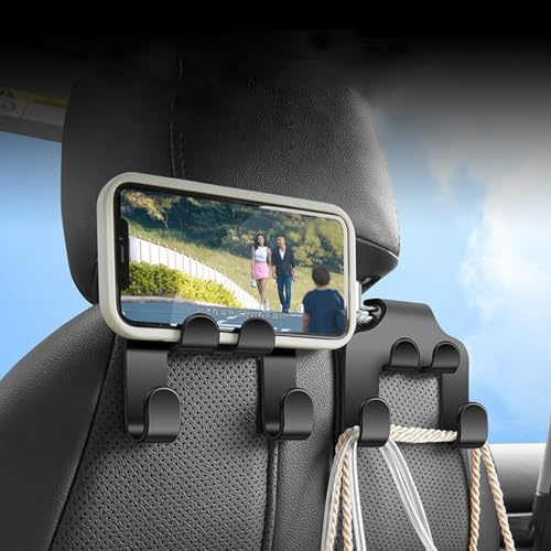 Multipurpose Car Headrest Hook Storage Organizers Strong Holds Space Saving - Image 2