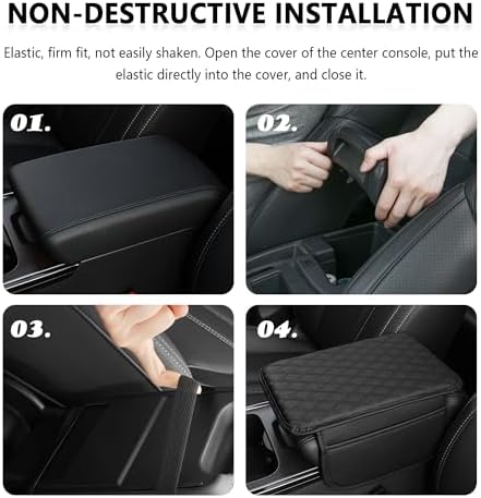 Stacool Upgraded Car Center Console Cover, Microfiber Leather Car Armrest Cover - Image 5