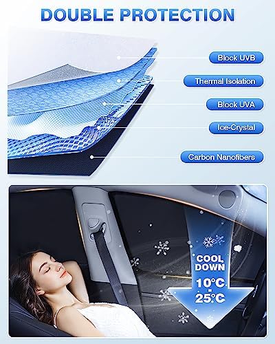 Canvcle Window Shades for Mazda CX-5 2017-2025 2026 CX5 Accessories Windshield - Image 4