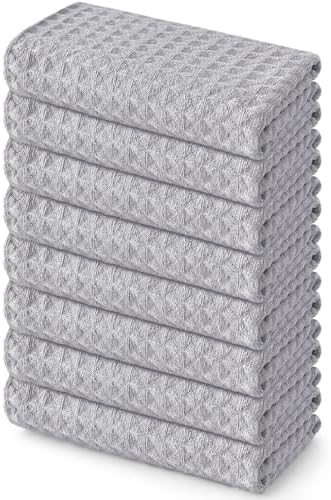 Homaxy Microfiber Waffle Weave Kitchen Towels, 8 Pack by Homaxy