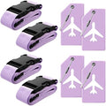 Weewooday 8 Pcs Luggage Straps Suitcase Tags Set by Weewooday