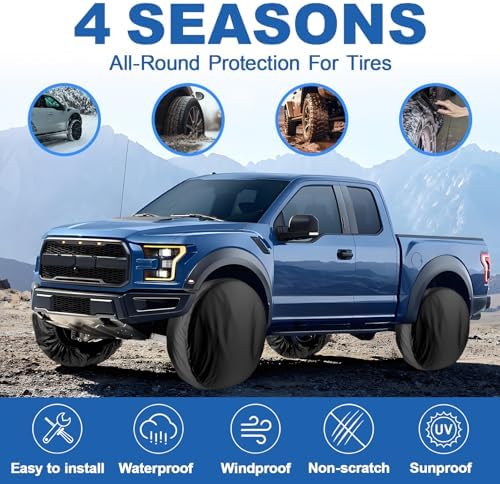 Tire Covers 4 Pack, Boat Wheel Cover - Image 2
