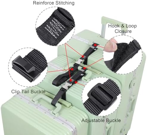 Luggage Straps, Stretchable Luggage Connector Straps - Image 4