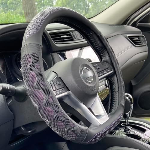 PINCTROT D Shaped 14 Inch Small Steering Wheel Cover Great Grip by PINCTROT