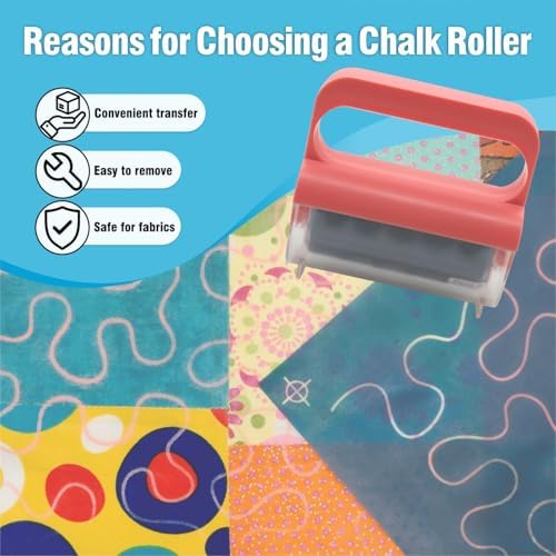 Chalk Powder Roller, Quilting Stencil Transfer Tool - Image 4