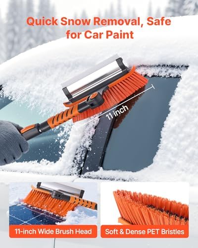 VEVOR Car Snow Brush, 3-in-1 Snow Remover - Image 4
