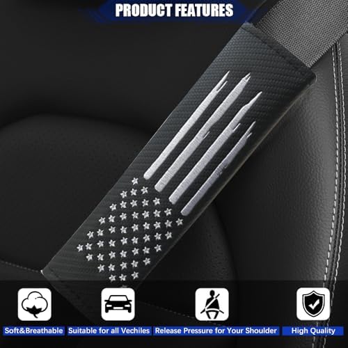 JDDRY 2PC Car Seat Belt Covers Pads, Seat Strap Pads - Image 4