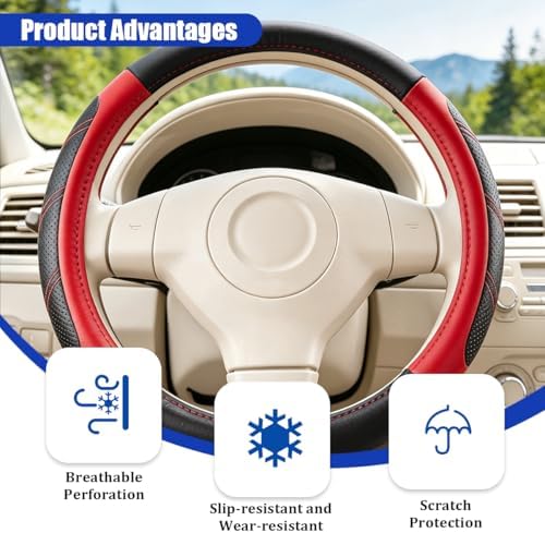 Car Steering Wheel Cover, 14.5-15" - Image 2