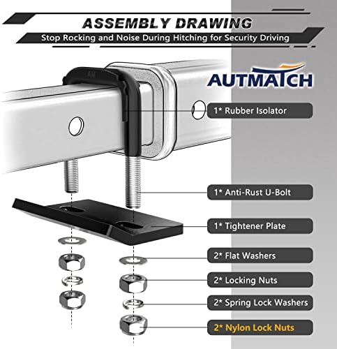 AUTMATCH Shackle Hitch Receiver 2 Inch - Image 4