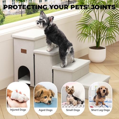 Zerbuger Dog Stairs with Storage - Image 2