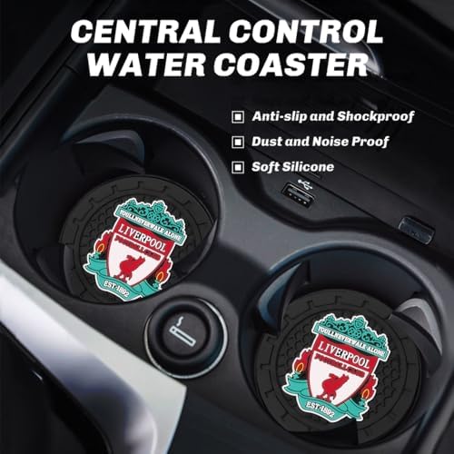 Cup Holder Insert Coaster for Liverpool UEFA Fans, Anti Slip Car Cup Coaster - Image 6