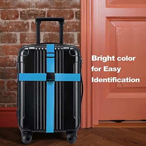 Chelmon Luggage Straps for Suitcases TSA Approved Travel Essentials 8 Pack - Image 6