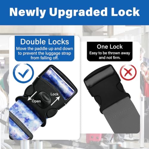 Luggage Straps for Suitcases, Travel Adjustable Belt - Image 3