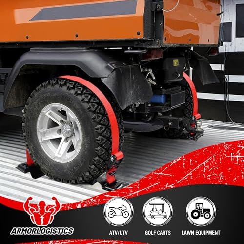 Wheel Chock Tie Down Kit, 4 Pack Heavy Duty Trailer Tire Straps Kit - Image 6