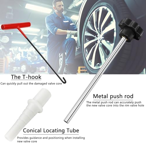 23PCS Tire Valve Stem Tool，Quick Change Valve Installer Kit - Image 2