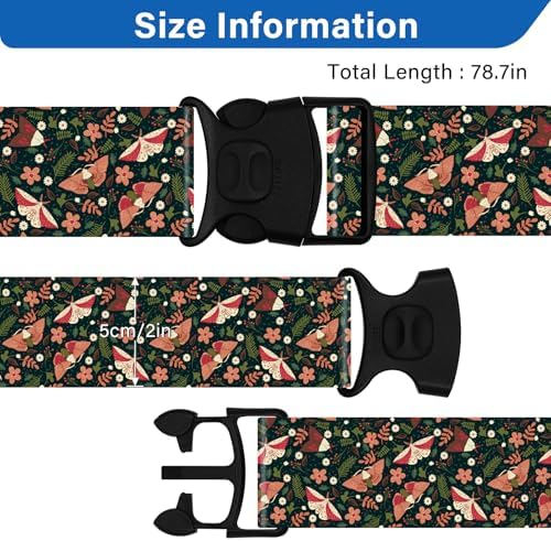 2 Pack Luggage Straps for Suitcases, Adjustable Travel Belt - Image 3